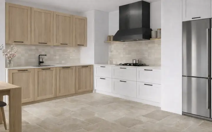 Cuisine avec portes Quadro Slim à cadre fin