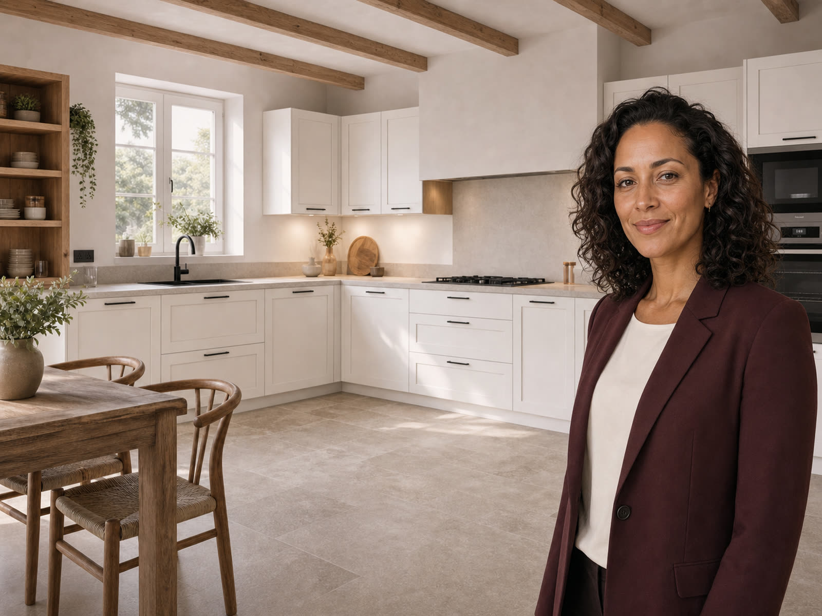 Cuisine rénovée avec façades compatibles sur mesure