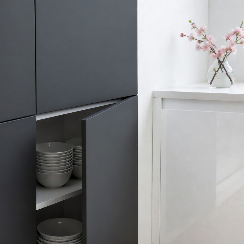 Façade de cuisine Mattdeco Antracita, mat foncé texturé