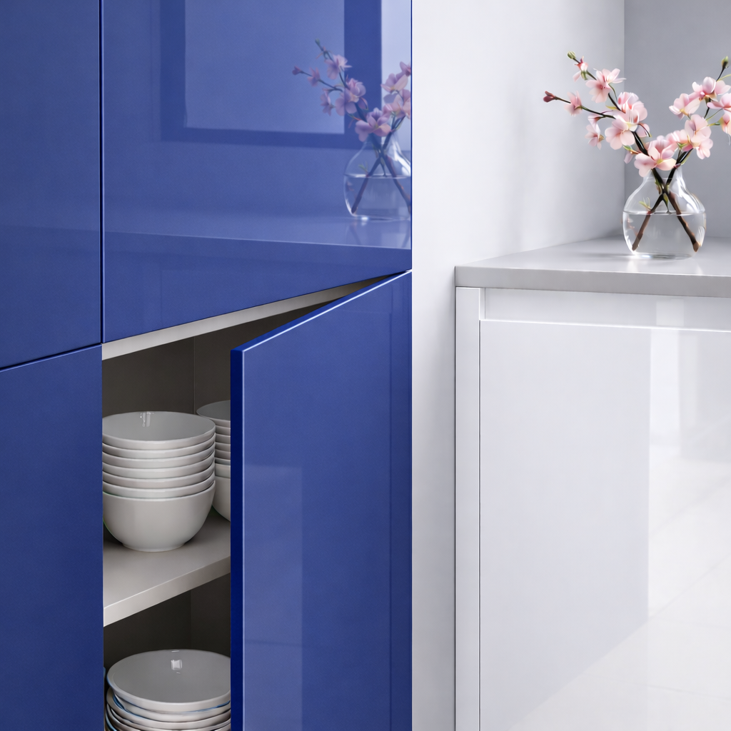 Porte de cuisine Azul Ultramat en finition Luxe brillante
