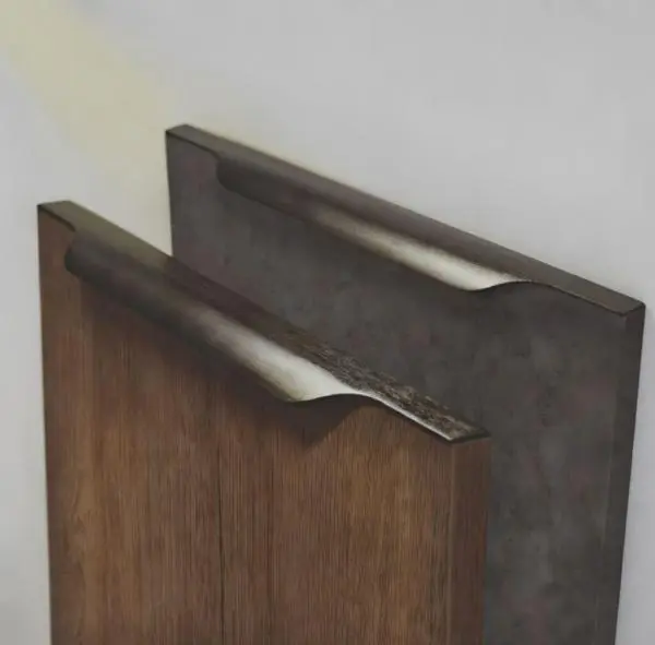 Poignée Madeira en inox brossé